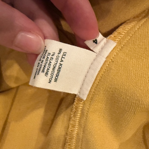 Ulla Johnson Yellow Top Sz 4 - Picture 4 of 5